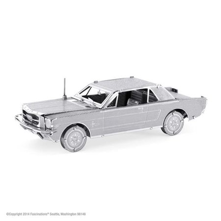 FASCINATIONS Metal Earth 1965 Ford Mustang 3D Metal Model Car Kit 9009107